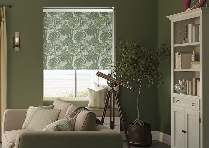 Lush Palms, Grey - Roller Blind - Image 3